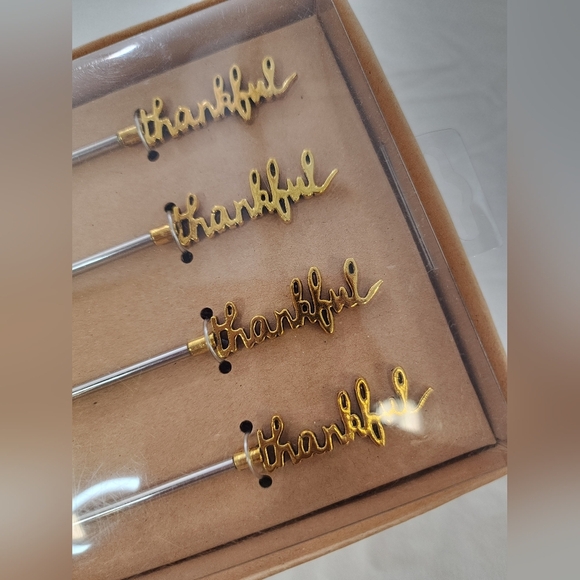 Gold and Silver Cocktail Stirrer 4 Count Set (Price Is Per Set) - Picture 2 of 7